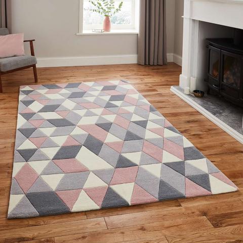 Hong Kong Rug 3653 Grey Rose  size