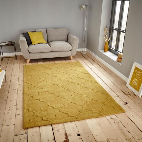 Hong Kong Rugs HK8583 in Yellow