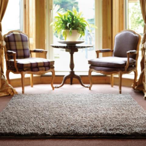 Imperial Shaggy Wool Rugs in Mid Mix