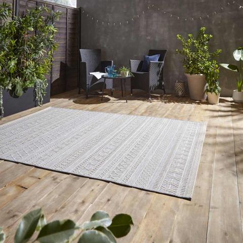 Indoor Outdoor Rug Coast 9421 Grey Cream 