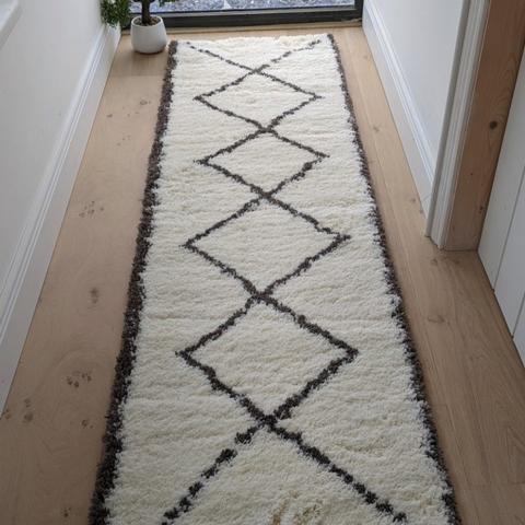 Ivory 4cm Scandi Shaggy Rugs - Ivory / 240cm