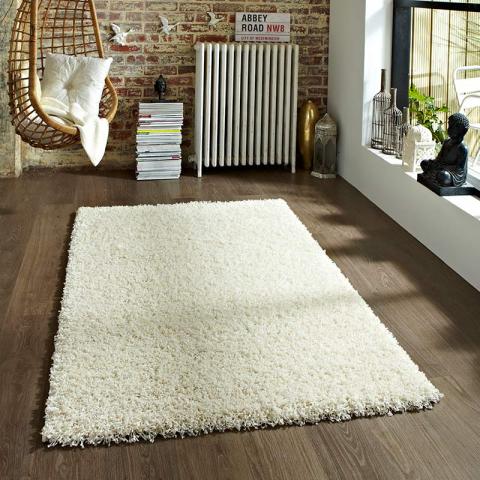 Ivory Vista shaggy rug 