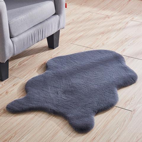 Jackrabbit Faux Fur Rug - Grey