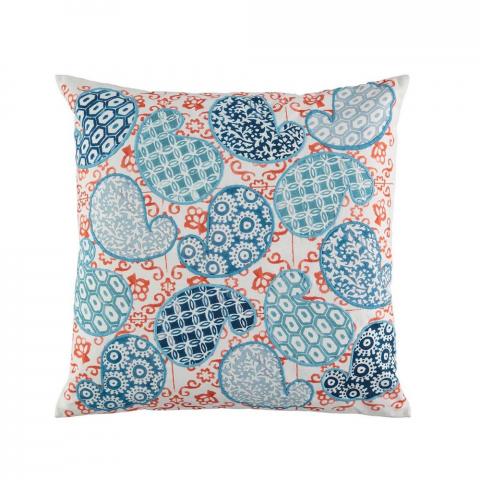 Jandai Cushion by William Yeoward in Rouge