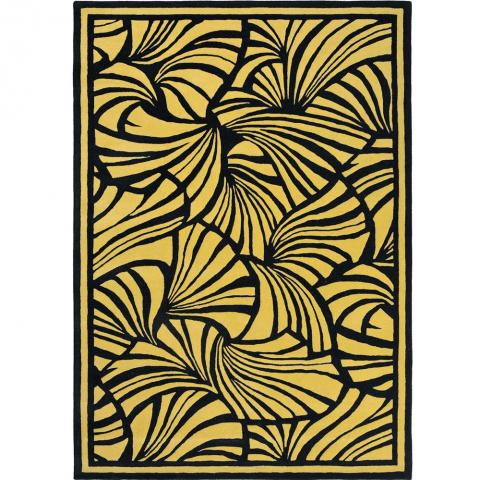 Japanese Fans Rugs 039305 in Gold by Florence Broadhurst