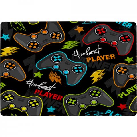 Joystick Game Designer Rug - Black / 150cm