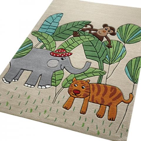 Jungle Friends Rugs 3983 01 in Blue