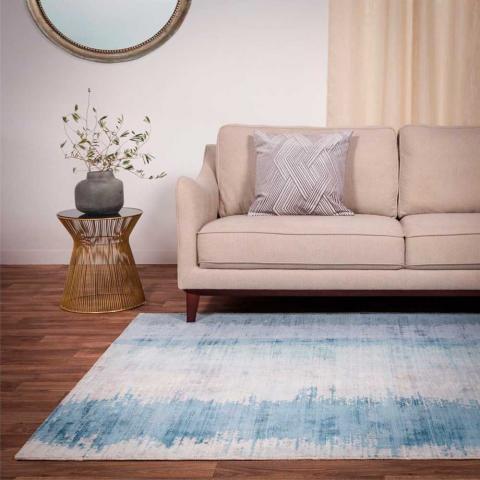 Juno Abstract Rug Aquamarine 