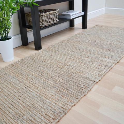 Jute Soumak Hallway Runners in Natural