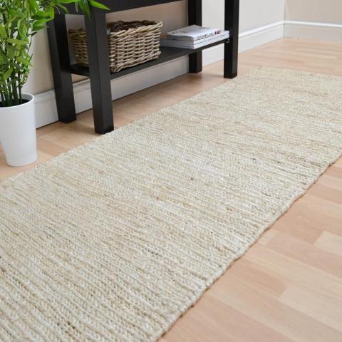 Jute Soumak Hallway Runners in Straw