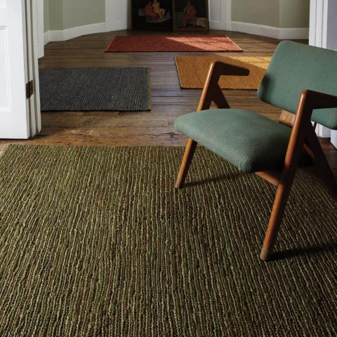 Jute Soumak Rugs in Green