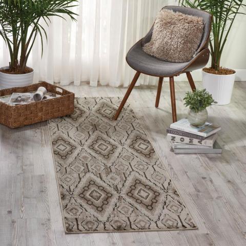 Karma Hallway Runners KRM02 in Beige