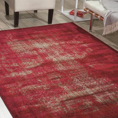 Karma Rugs KRM01 in Red