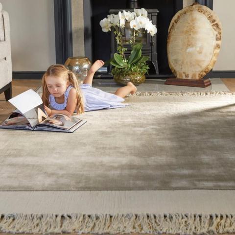 Karma Tassle rugs in Mink