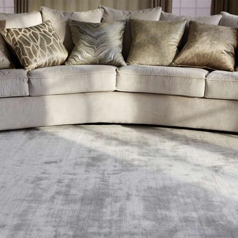 Katherine Carnaby Chrome Silver Rug 