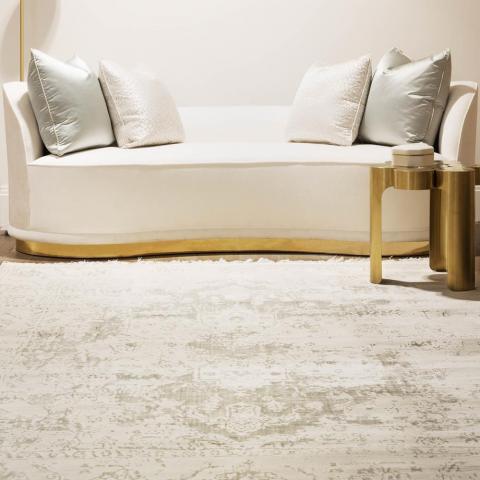 Katherine Carnaby Vintage Rug in White