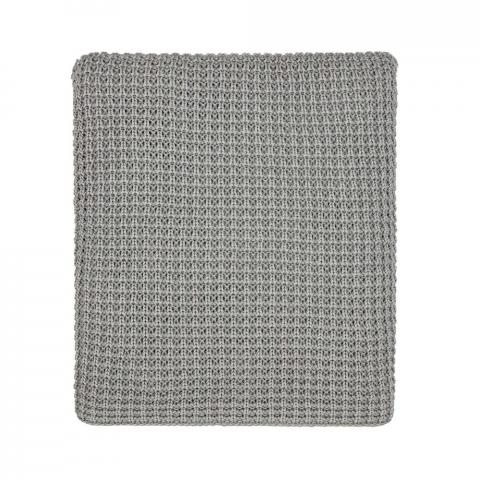 Kearney Knitted Throw By Murmur in Cloud Grey