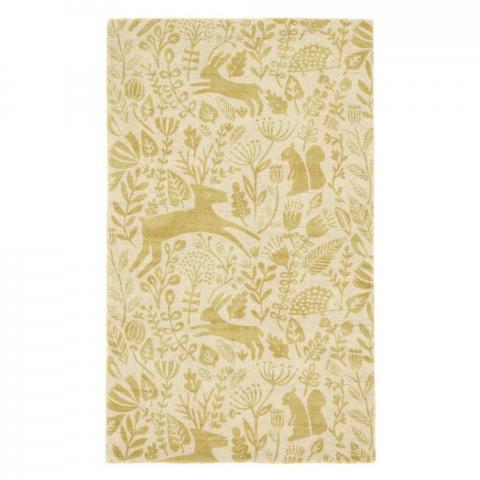 Kelda Woodland Rugs by Scion in 023506 Honey Yellow