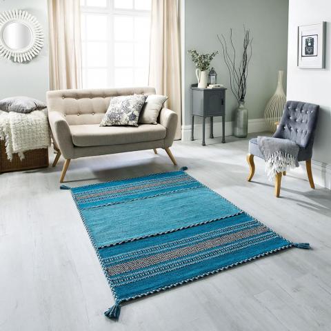 Kelim Rugs in Teal