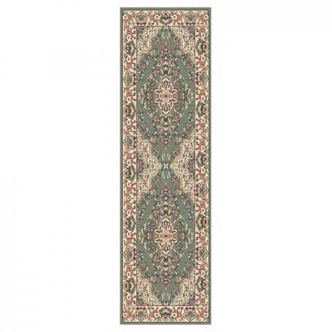 Keshan Hallway Runners 112 G Green Aubusson