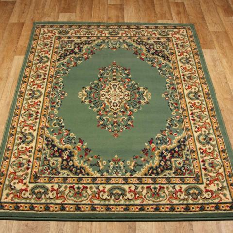 Keshan Rugs 112 G Green Aubusson