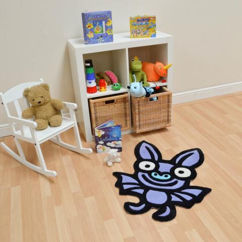 Kiddy Bat Rugs in Purple