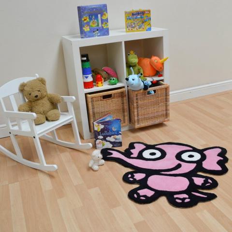 Kiddy Elephant Rugs in Pink