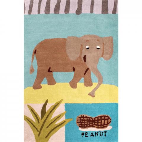 Kids Elephant Rugs in Blue