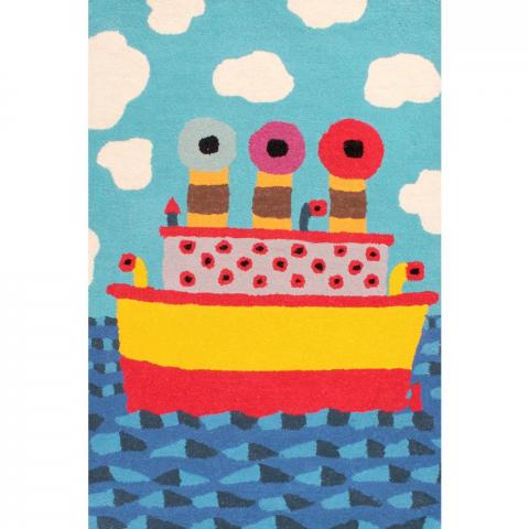 Kids Ship Rugs in Blue