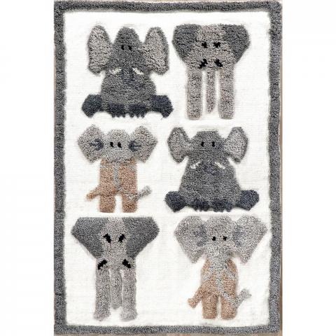 Kingdom Elephant Rug In Wool