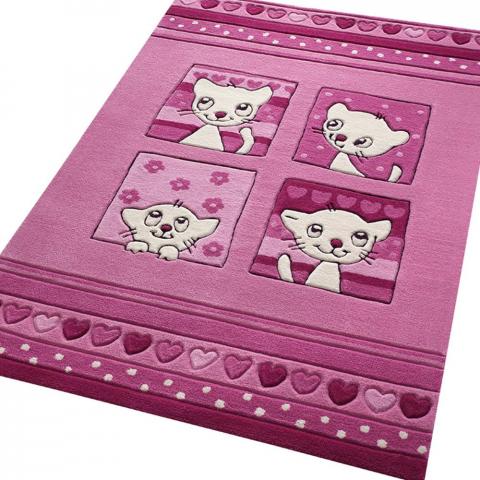 Kitty Kat Rugs 3988 02 in Pink