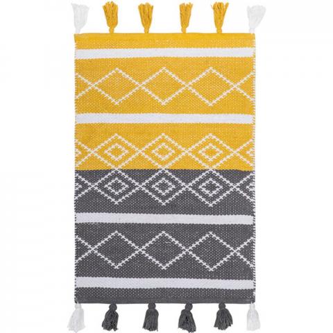 Kori Ochre Grey Rug - Ochre/Grey / 90cm