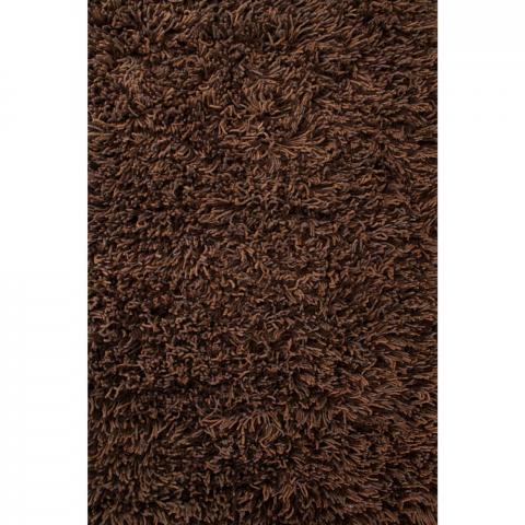 Lagos Handwoven Shaggy Wool Rugs in Chocolate