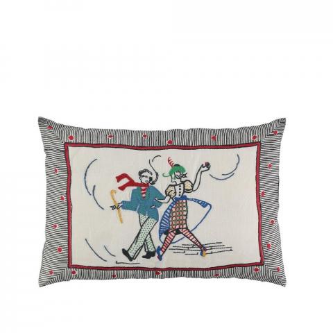 Lambeth Walk Cushion by William Yeoward in Rouge