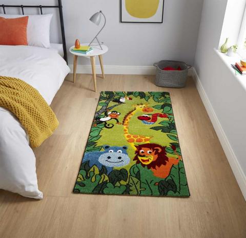 Large Childrens Jungle Rug 