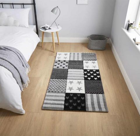 Large Grey Kids Rug 