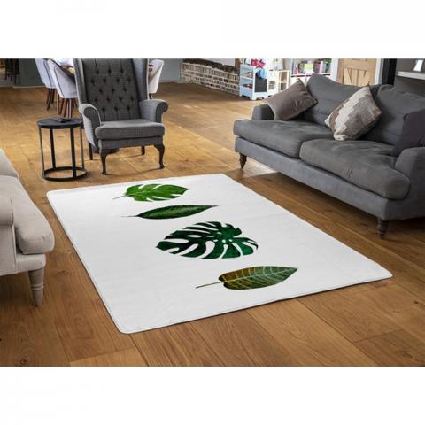 Leaves Selections Designer Rug - Green / 110cm