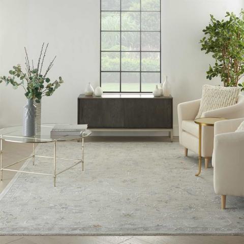 Light Grey Traditional Rug Infinite IFT04 