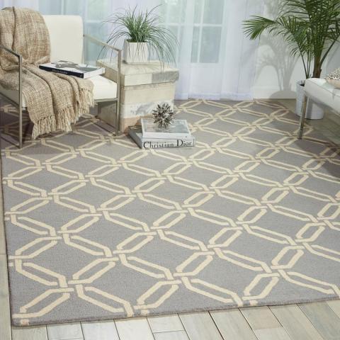 Linear Rugs LIN08 in Light Blue