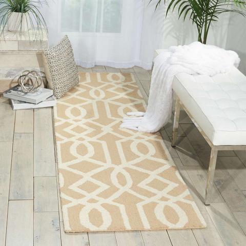 Linear Woolen Rug Sand Ivory LIN05 