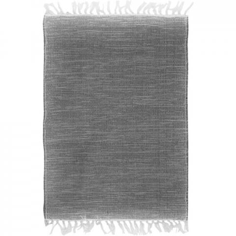 Linen Slub Rug - Grey