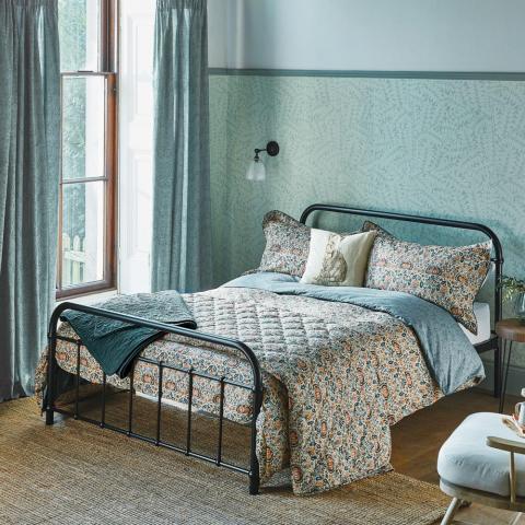 Little Chintz Bedding and Pillowcase By Morris & Co in Teal