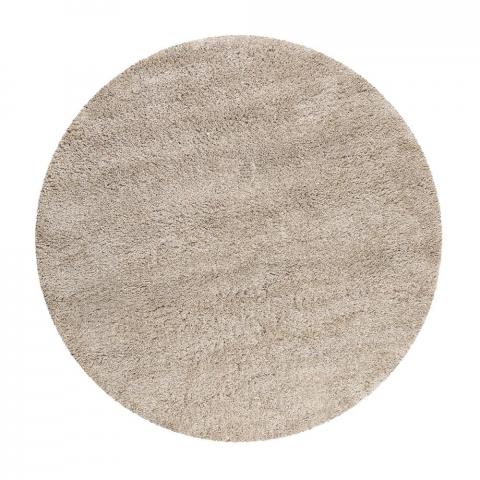 Live Nature Round Shaggy Rugs 80124 060 by Esprit in Beige Sand