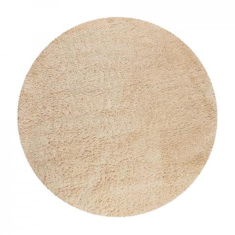 Live Nature Round Shaggy Rugs 80124 060 by Esprit in Beige