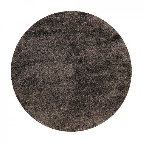 Live Nature Round Shaggy Rugs 80124 060 by Esprit in Grey