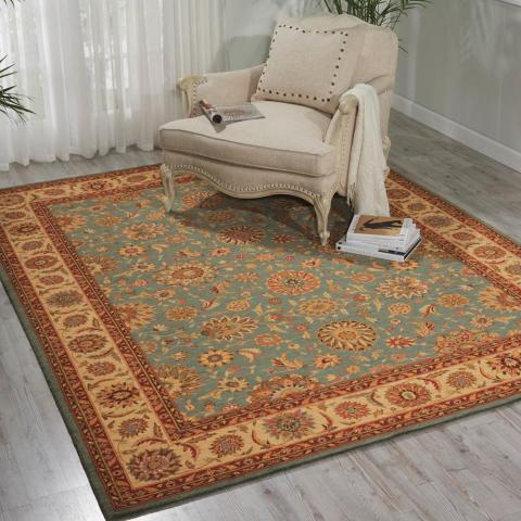 Living Treasure Rugs by Nourison LI05 in Aqua