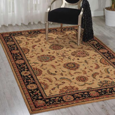 Living Treasures Rug Beige Black LI104 