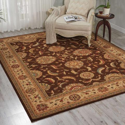 Living Treasures Rug Brown LI04 