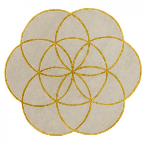 Lotus Rugs in Gold