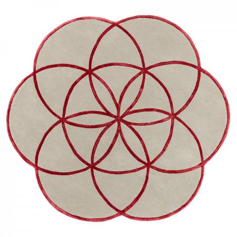 Lotus Rugs in Red